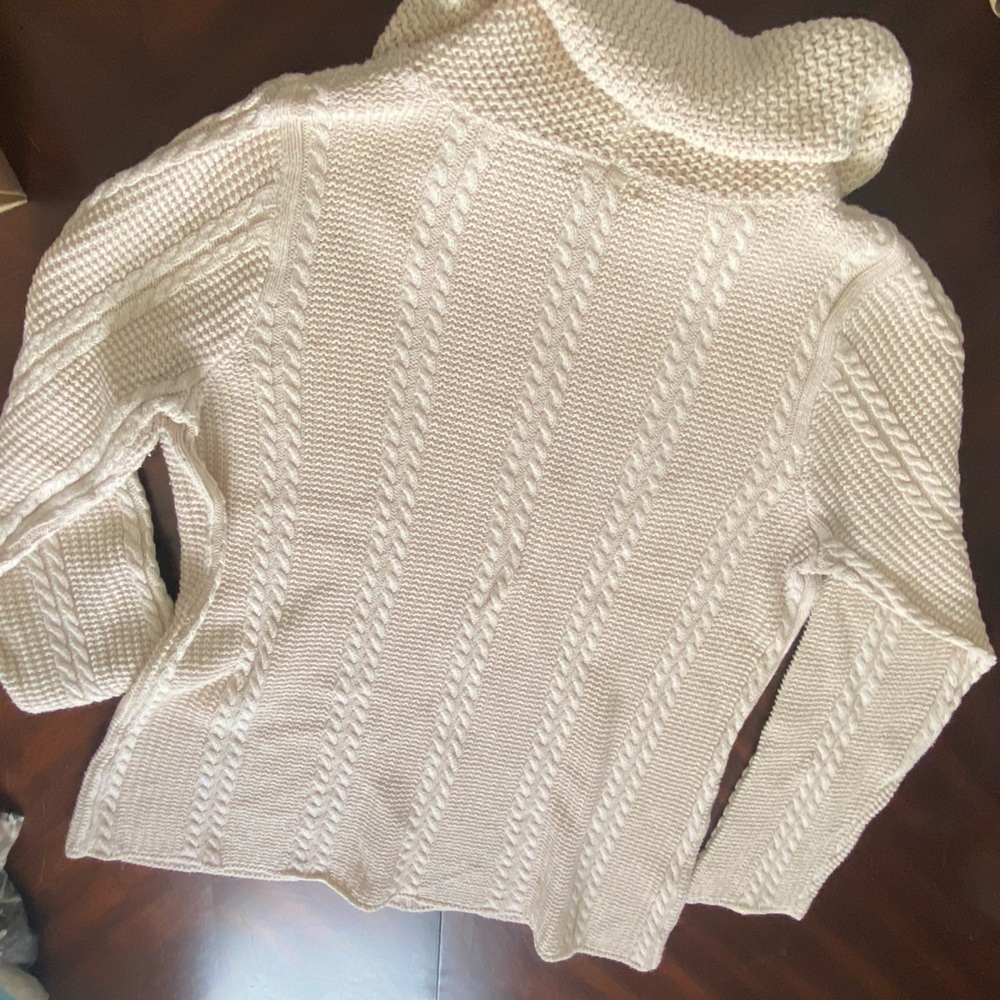 JEANNE PIERRE Cream Cowl Neck Sweater - Picture 4 of 5